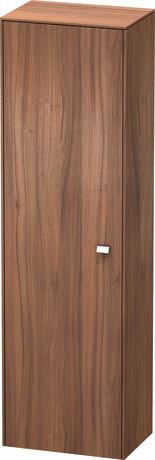 Tall cabinet, BR1331L1079 Hinge position: Left, Walnut Matt, Decor, Handle Chrome