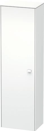 Tall cabinet, BR1331L1818 Hinge position: Left, White Matt, Decor, Handle White