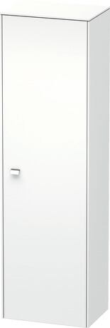 Tall cabinet, BR1331R1018 Hinge position: Right, White Matt, Decor, Handle Chrome