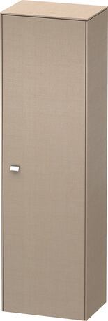 Tall cabinet, BR1331R1075 Hinge position: Right, Linen Matt, Decor, Handle Chrome