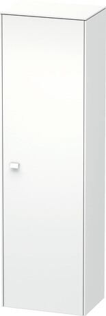 Tall cabinet, BR1331R1818 Hinge position: Right, White Matt, Decor, Handle White