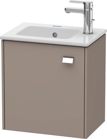 Vanity unit wall-mounted, BR4000L1043 Basalte Matt, Decor, Handle Chrome