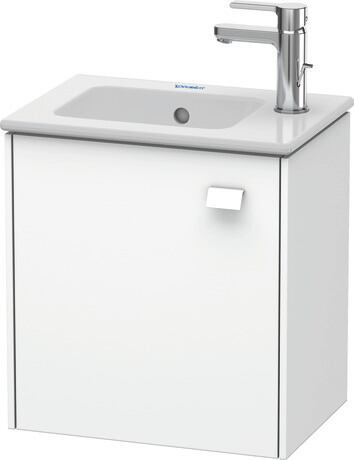 Vanity unit wall-mounted, BR4000L1818 White Matt, Decor, Handle White