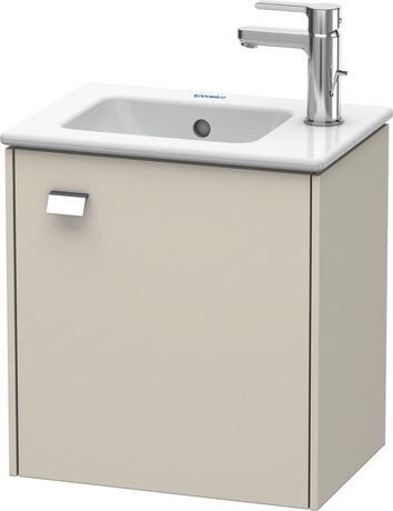 Vanity unit wall-mounted, BR4000R1091 taupe Matt, Decor, Handle Chrome