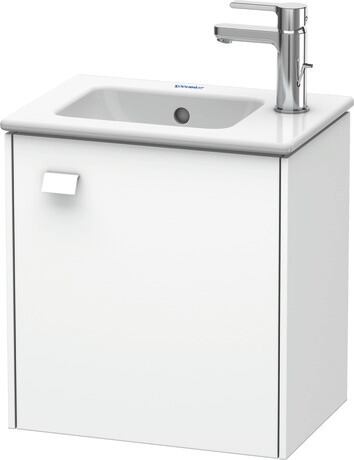 Vanity unit wall-mounted, BR4000R1818 White Matt, Decor, Handle White