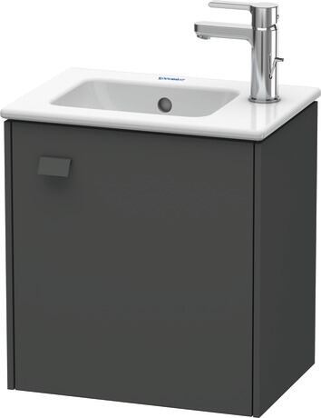 Vanity unit wall-mounted, BR4000R4949 Graphite Matt, Decor, Handle Graphite