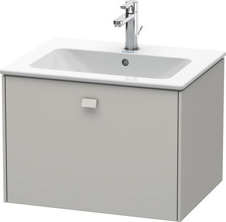 Vanity unit wall-mounted, BR400100707 Concrete grey Matt, Decor, Handle Concrete grey