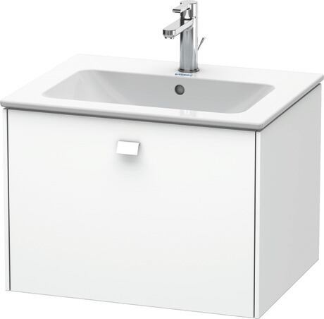 Vanity unit wall-mounted, BR400101818 White Matt, Decor, Handle White