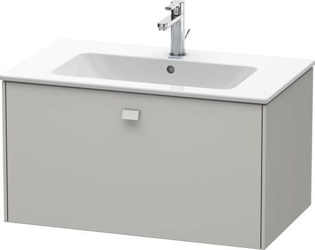 Vanity unit wall-mounted, BR400200707 Concrete grey Matt, Decor, Handle Concrete grey