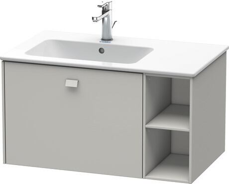 Vanity unit wall-mounted, BR401200707 Concrete grey Matt, Decor, Handle Concrete grey