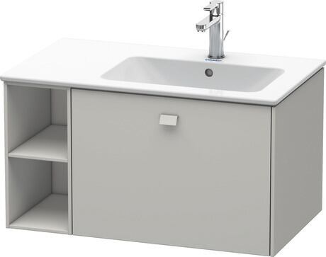 Vanity unit wall-mounted, BR401400707 Concrete grey Matt, Decor, Handle Concrete grey