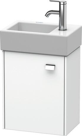 Vanity unit wall-mounted, BR4049L1018 White Matt, Decor, Handle Chrome