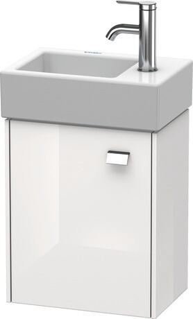 Vanity unit wall-mounted, BR4049L1022 White High Gloss, Decor, Handle Chrome