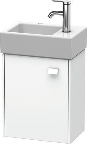 Vanity unit wall-mounted, BR4049L1818 White Matt, Decor, Handle White