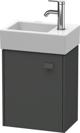 Vanity unit wall-mounted, BR4049L4949 Graphite Matt, Decor, Handle Graphite