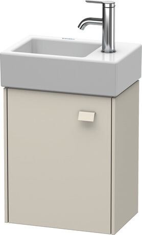 Vanity unit wall-mounted, BR4049L9191 taupe Matt, Decor, Handle taupe