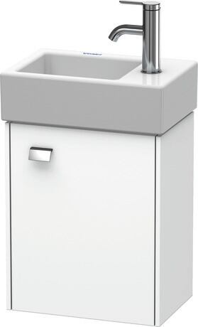 Vanity unit wall-mounted, BR4049R1018 White Matt, Decor, Handle Chrome