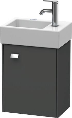 Vanity unit wall-mounted, BR4049R1049 Graphite Matt, Decor, Handle Chrome