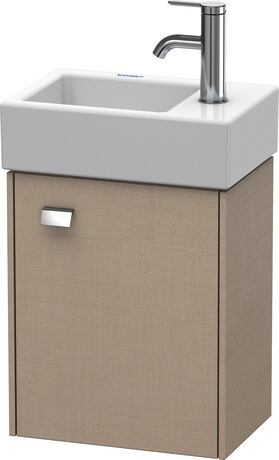 Vanity unit wall-mounted, BR4049R1075 Linen Matt, Decor, Handle Chrome