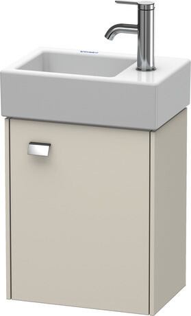 Vanity unit wall-mounted, BR4049R1091 taupe Matt, Decor, Handle Chrome