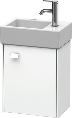 Vanity unit wall-mounted, BR4049R1818 White Matt, Decor, Handle White