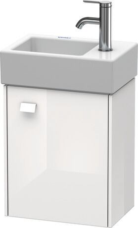 Vanity unit wall-mounted, BR4049R2222 White High Gloss, Decor, Handle White