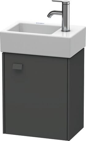 Vanity unit wall-mounted, BR4049R4949 Graphite Matt, Decor, Handle Graphite