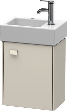 Vanity unit wall-mounted, BR4049R9191 taupe Matt, Decor, Handle taupe