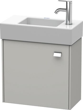 Vanity unit wall-mounted, BR4051L1007 Concrete grey Matt, Decor, Handle Chrome