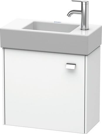 Vanity unit wall-mounted, BR4051L1018 White Matt, Decor, Handle Chrome