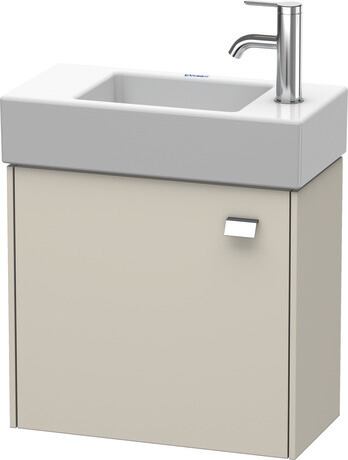 Vanity unit wall-mounted, BR4051L1091 taupe Matt, Decor, Handle Chrome