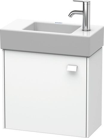 Vanity unit wall-mounted, BR4051L1818 White Matt, Decor, Handle White