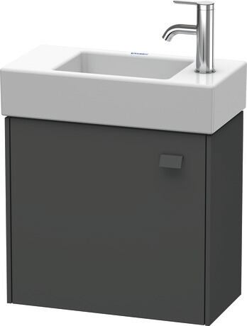 Vanity unit wall-mounted, BR4051L4949 Graphite Matt, Decor, Handle Graphite