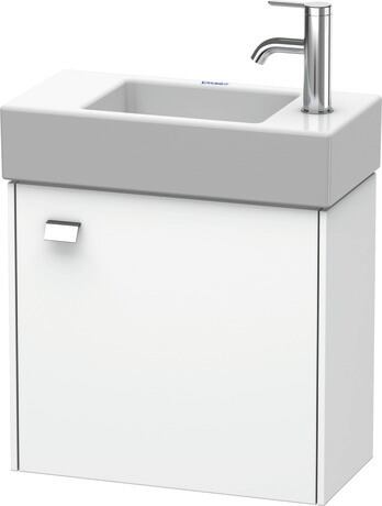 Vanity unit wall-mounted, BR4051R1018 White Matt, Decor, Handle Chrome