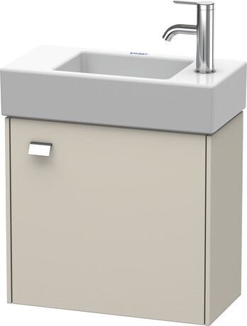 Vanity unit wall-mounted, BR4051R1091 taupe Matt, Decor, Handle Chrome