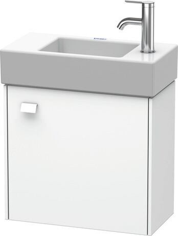 Vanity unit wall-mounted, BR4051R1818 White Matt, Decor, Handle White