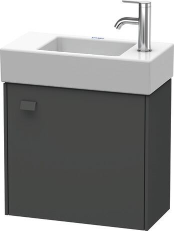 Vanity unit wall-mounted, BR4051R4949 Graphite Matt, Decor, Handle Graphite