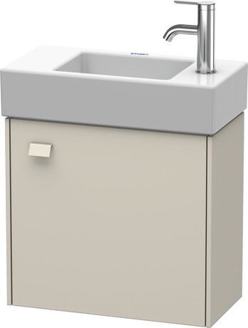 Vanity unit wall-mounted, BR4051R9191 taupe Matt, Decor, Handle taupe