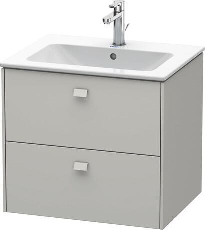 Vanity unit wall-mounted, BR410100707 Concrete grey Matt, Decor, Handle Concrete grey