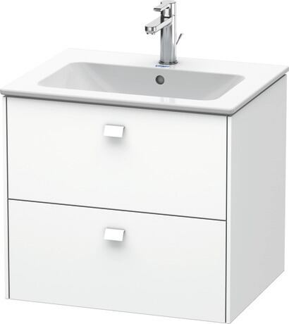 Vanity unit wall-mounted, BR410101818 White Matt, Decor, Handle White