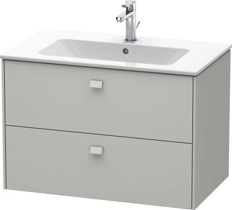 Vanity unit wall-mounted, BR410200707 Concrete grey Matt, Decor, Handle Concrete grey