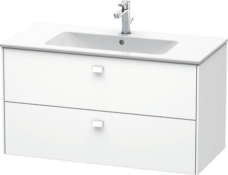 Vanity unit wall-mounted, BR410301818 White Matt, Decor, Handle White