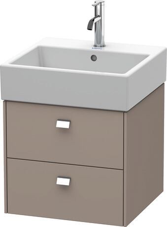 Vanity unit wall-mounted, BR415201043 Basalte Matt, Decor, Handle Chrome