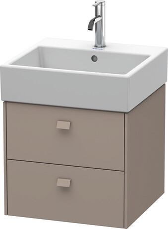 Vanity unit wall-mounted, BR415204343 Basalte Matt, Decor, Handle Basalte