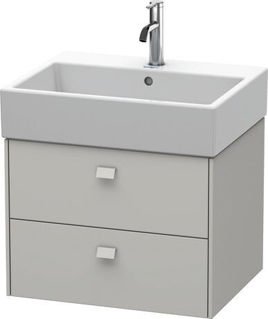 Vanity unit wall-mounted, BR415300707 Concrete grey Matt, Decor, Handle Concrete grey