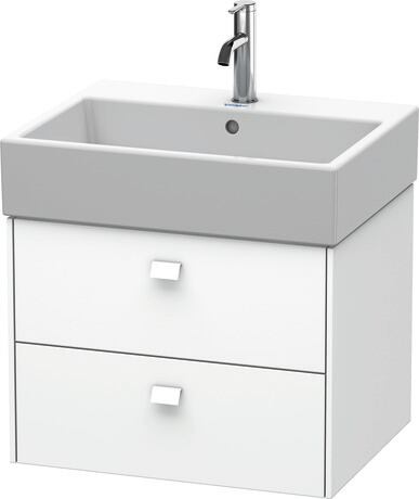 Vanity unit wall-mounted, BR415301818 White Matt, Decor, Handle White