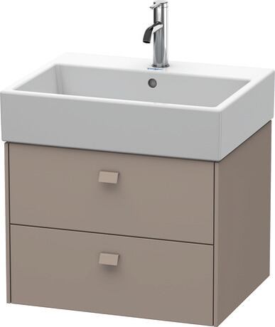 Vanity unit wall-mounted, BR415304343 Basalte Matt, Decor, Handle Basalte