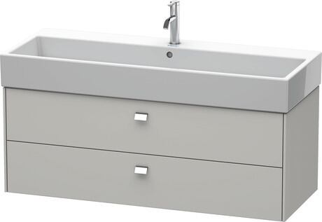 Vanity unit wall-mounted, BR415701007 Concrete grey Matt, Decor, Handle Chrome