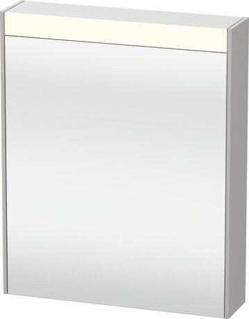 Mirror cabinet, BR7101L07070000 Concrete grey, Hinge position: Left, Socket: Integrated, Number of sockets: 1, plug socket type: F, Energy efficiency class D