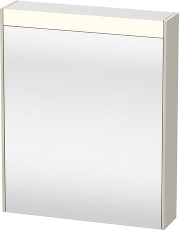 Mirror cabinet, BR7101L91910000 taupe, Hinge position: Left, Socket: Integrated, Number of sockets: 1, plug socket type: F, Energy efficiency class D